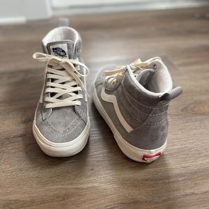 Grey Vans hight tops